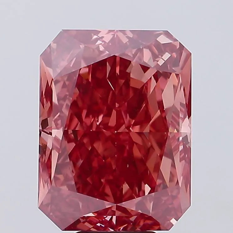 9.31ct Radiant Lab Grown Diamond (Fancy Vivid Pink, Clarity VS1, IGI)