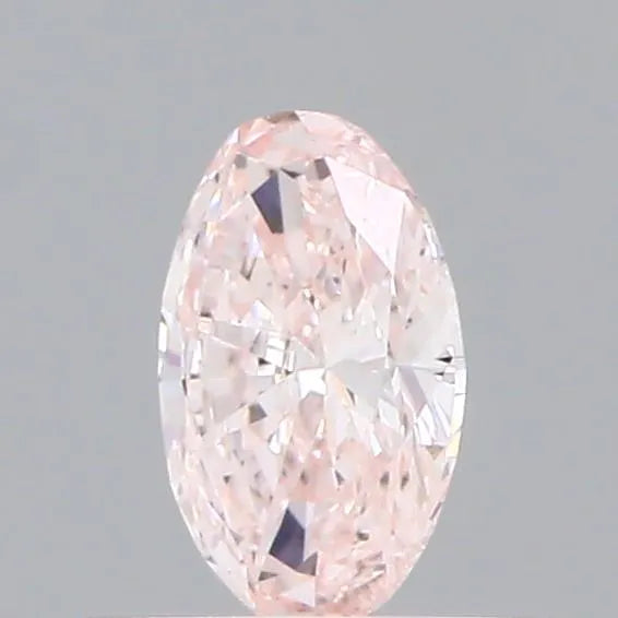 0.30ct Oval Lab Grown Diamond (Light Pink, Clarity VS1, IGI)