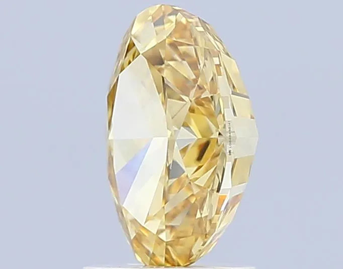 2.02ct Oval Lab Grown Diamond (Fancy Vivid Brownish Yellow, Clarity VVS2, IGI)