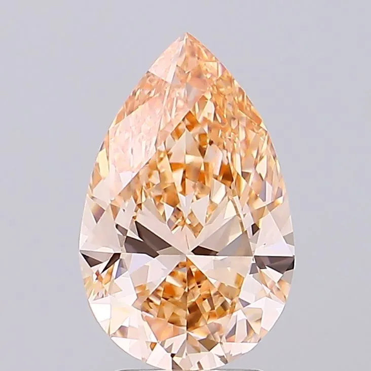 3.03ct Pear Lab Grown Diamond (Colour Fancy Intense Pink, Clarity VS1, IGI Certified)