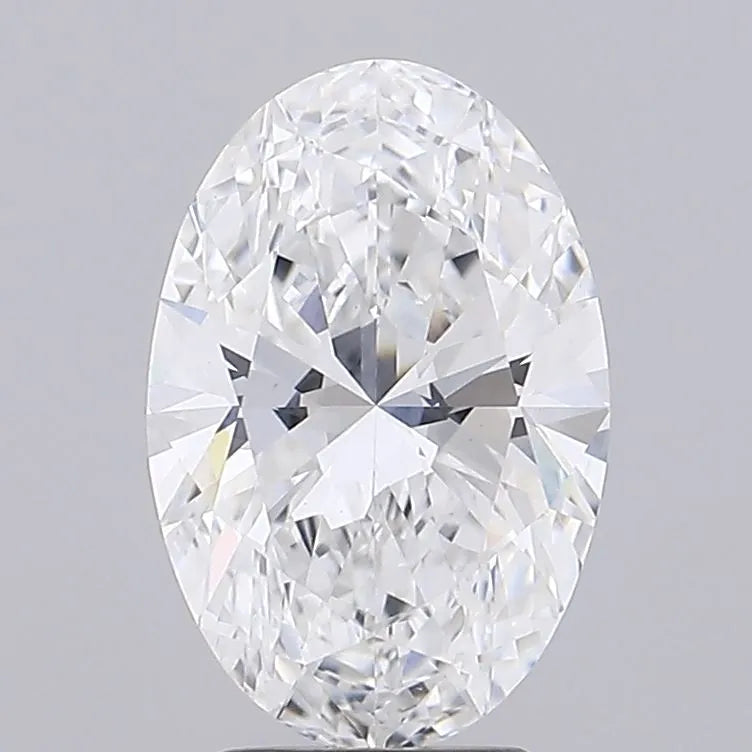 3.50ct Oval Lab Grown Diamond (Colour D, Clarity VVS2, IGI Certified)