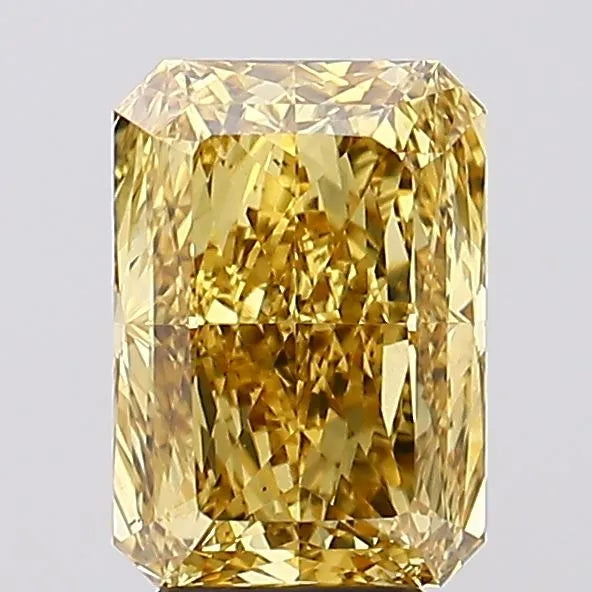 4.01ct Radiant Lab Grown Diamond (Fancy Vivid Yellow, Clarity VS1, IGI)