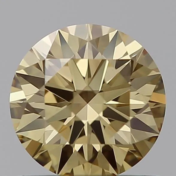 0.70ct Round Lab Grown Diamond (Fancy Intense Yellow, Clarity VVS2, Cut ID, IGI)