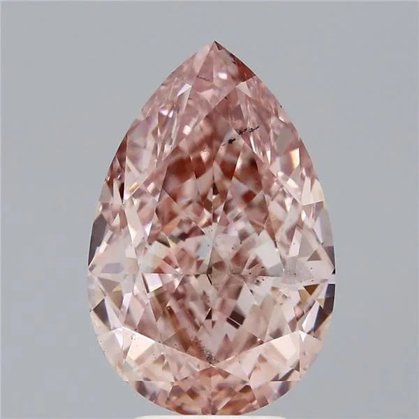 5.06ct Pear Lab Grown Diamond (Colour Fancy Intense Pink, Clarity VS2, IGI Certified)