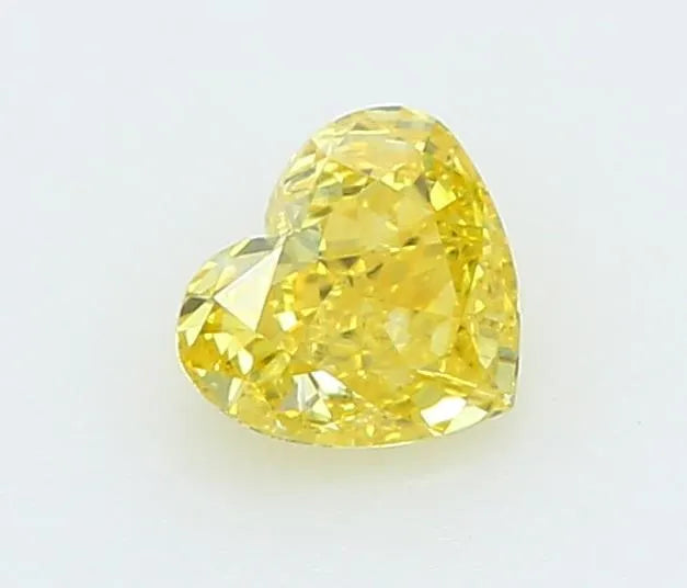 0.18ct Heart Lab Grown Diamond (Colour Fancy Vivid Yellow, Clarity VS1, IGI Certified)