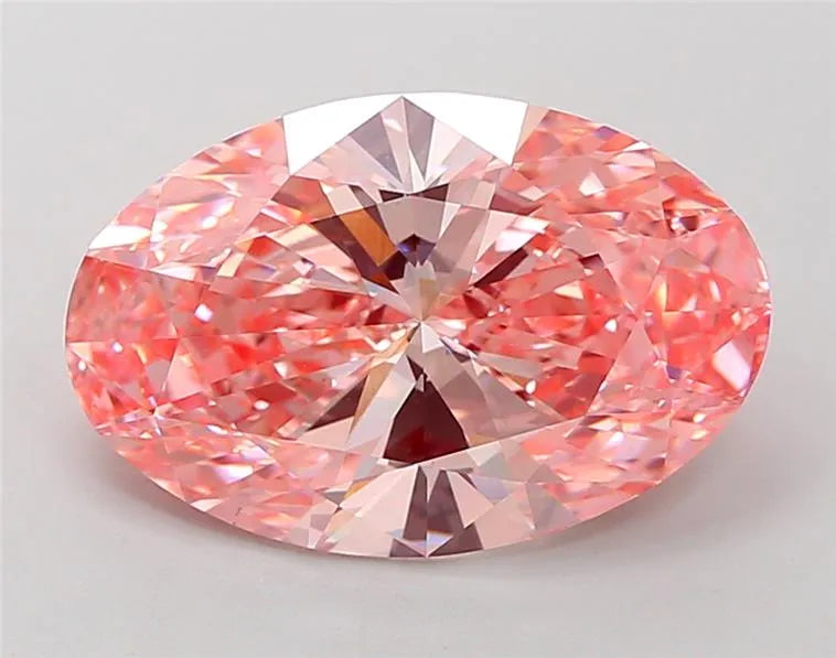 5.03ct Oval Lab Grown Diamond (Colour Fancy Vivid Pink, Clarity VS1, IGI Certified)