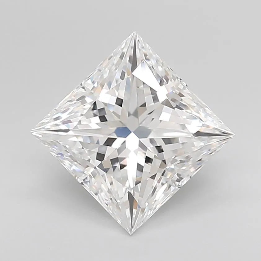 3.02ct Princess Lab Grown Diamond (Colour D, Clarity IF, Cut EX, IGI)