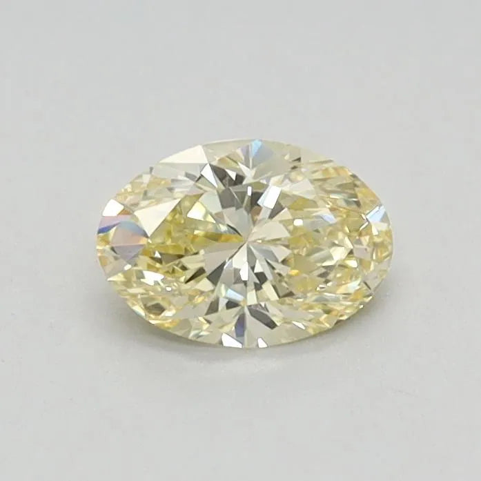 0.34ct Oval Lab Grown Diamond (Colour Fancy Intense Yellow, Clarity VVS2, IGI Certified)