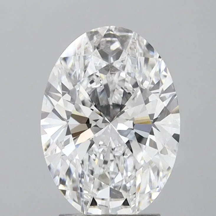 3.11ct Oval Lab Grown Diamond (Colour D, Clarity VVS2, IGI Certified)