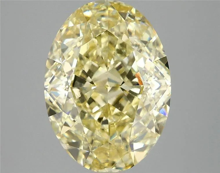 5.09ct Oval Lab Grown Diamond (Colour Fancy Intense Yellow, Clarity VS2, IGI Certified)