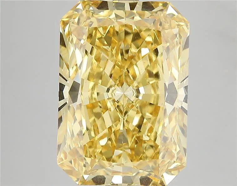 7.08ct Radiant Lab Grown Diamond (Colour Fancy Vivid Yellow, Clarity VS1, IGI Certified)