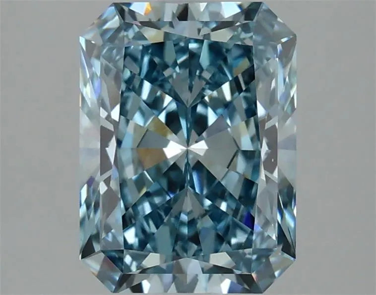 2.17ct Radiant Lab Grown Diamond (Colour Fancy Vivid Blue, Clarity VVS2, IGI Certified)