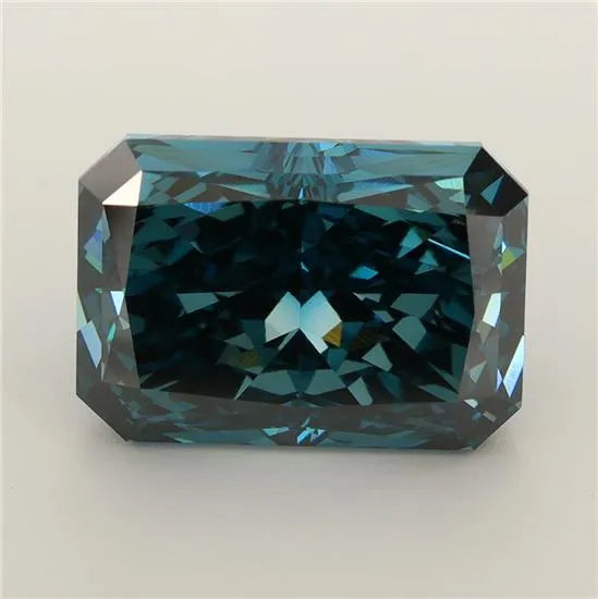 7.61ct Radiant Lab Grown Diamond (Fancy Deep Blue, Clarity VVS2, IGI)