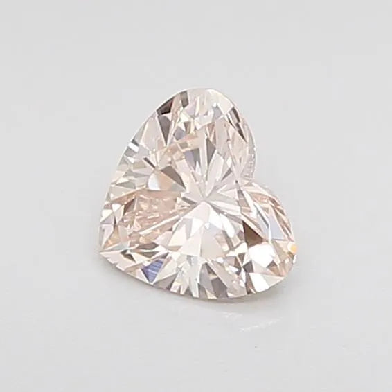 0.38ct Heart Lab Grown Diamond (Light Pink, Clarity VS2, IGI)