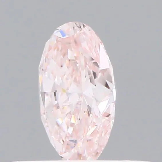 0.44ct Oval Lab Grown Diamond (Light Pink, Clarity VVS2, IGI)