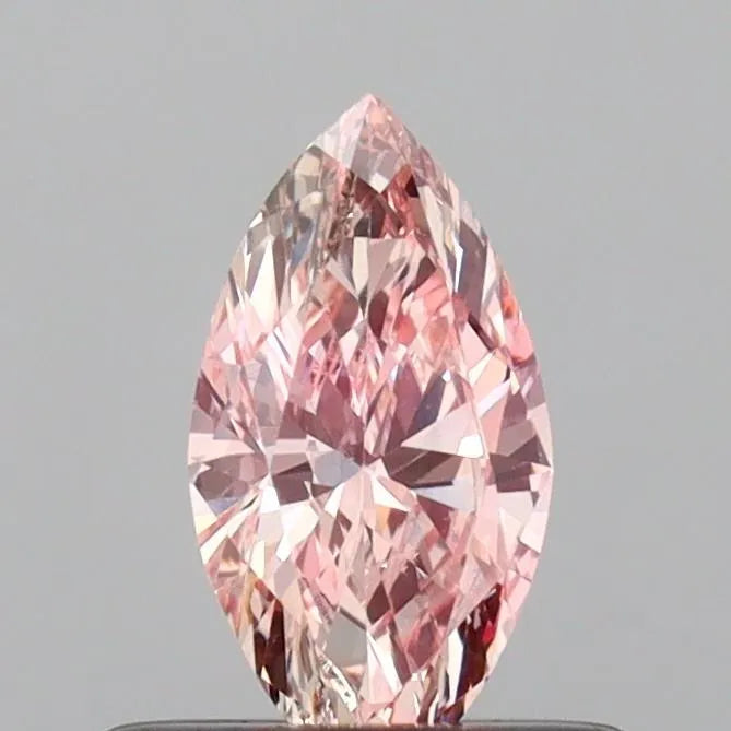 0.38ct Marquise Lab Grown Diamond (Fancy Pink, Clarity VVS2, IGI)