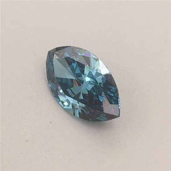 0.26ct Marquise Lab Grown Diamond (Fancy Vivid Blue, Clarity VS1, IGI)