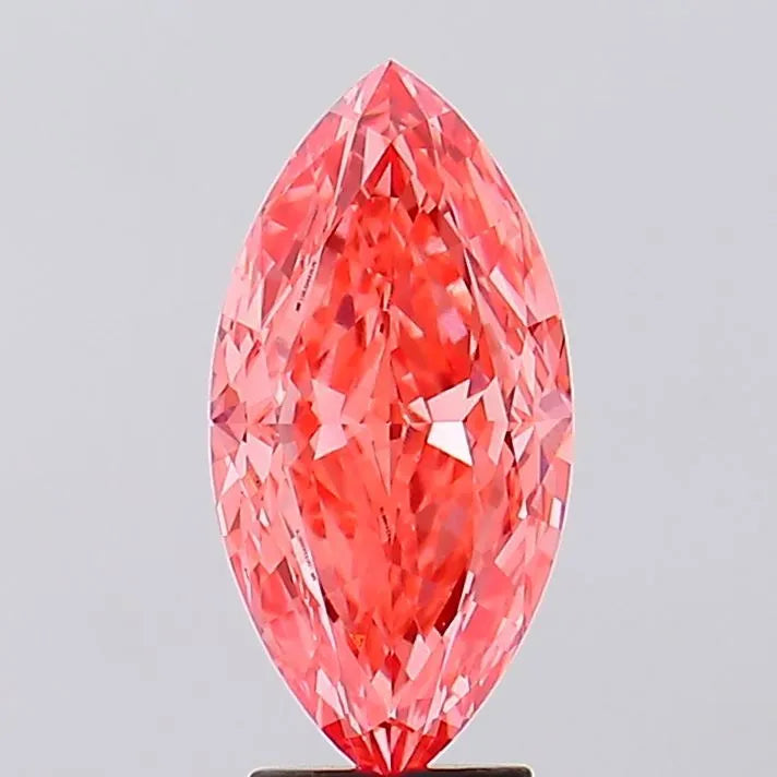 4.15ct Marquise Lab Grown Diamond (Fancy Vivid Pink, Clarity VS1, IGI)