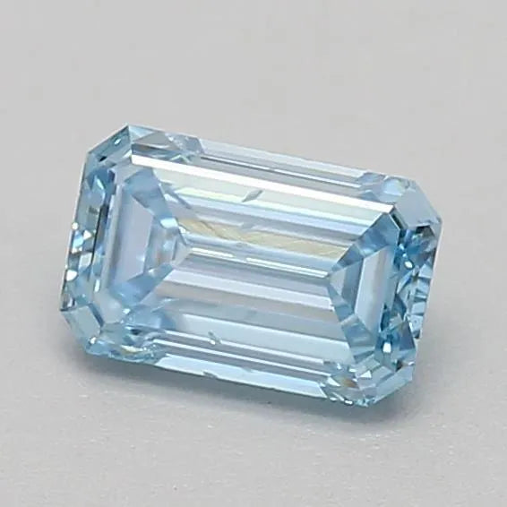 0.30ct Emerald Lab Grown Diamond (Fancy Intense Blue, Clarity VS2, IGI)