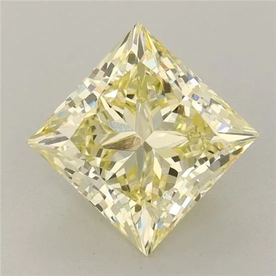 2.35ct Princess Lab Grown Diamond (Fancy Intense Yellow, Clarity VVS2, IGI)