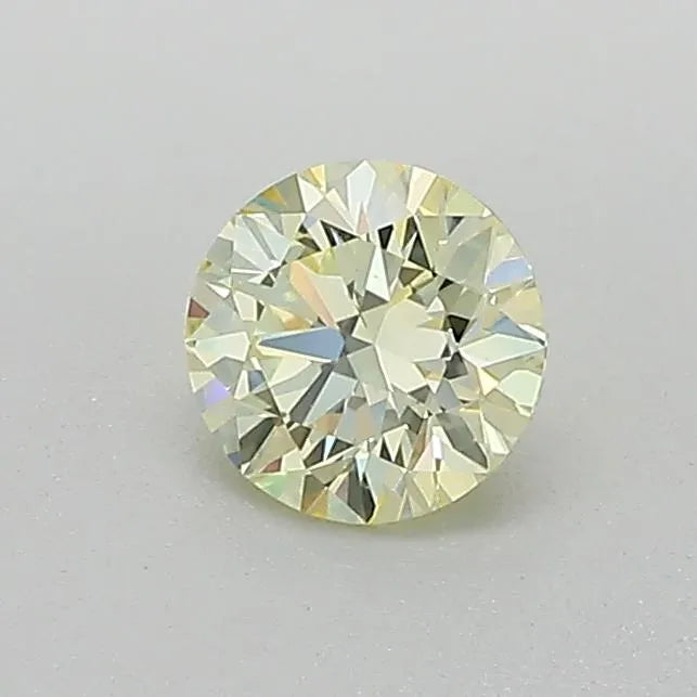 0.38ct Round Lab Grown Diamond (Fancy Yellow, Clarity VS2, Cut VG, IGI)