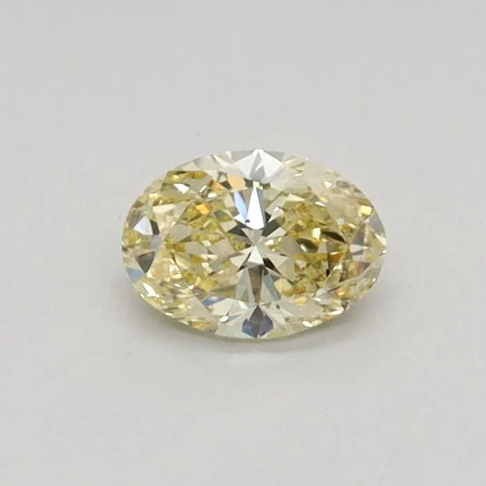 0.24ct Oval Lab Grown Diamond (Fancy Yellow, Clarity VS2, IGI)