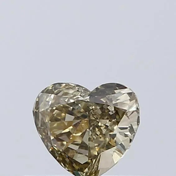 0.35ct Heart Lab Grown Diamond (Fancy Gray Yellow, Clarity VS2, IGI)