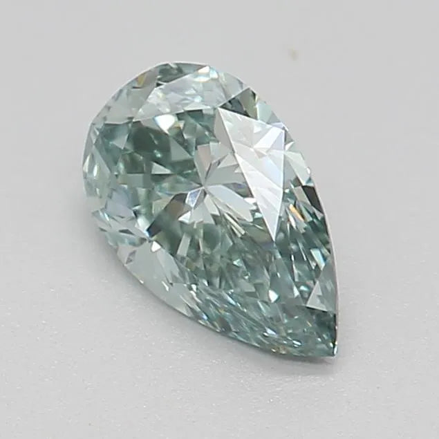 0.33ct Pear Lab Grown Diamond (Fancy Vivid Green, Clarity VS1, IGI)