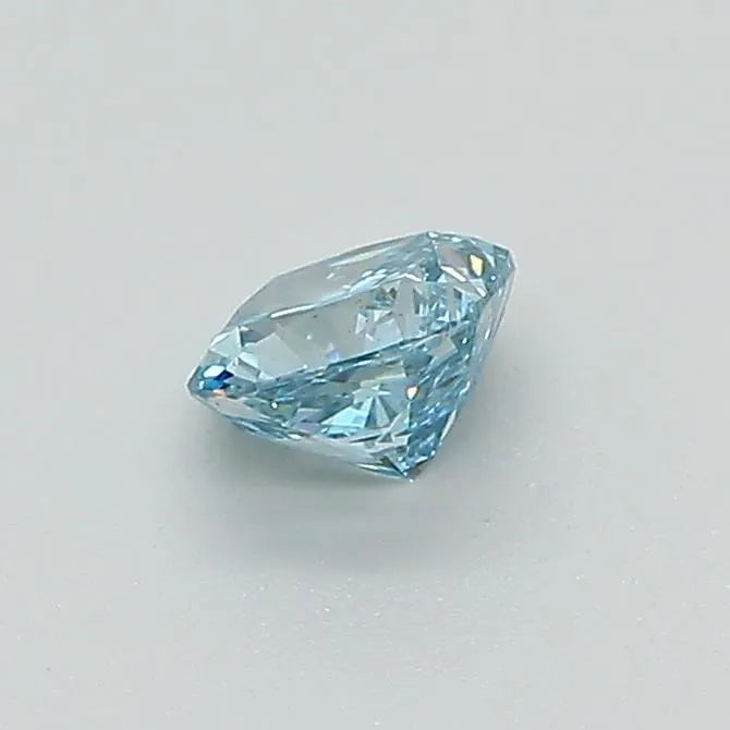 0.39ct Cushion brilliant Lab Grown Diamond (Fancy Vivid Blue, Clarity VS1, IGI)