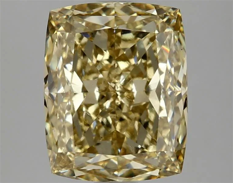 4.08ct Cushion modified Lab Grown Diamond (Colour Fancy Intense Gray Yellow, Clarity VS1, IGI Certified)