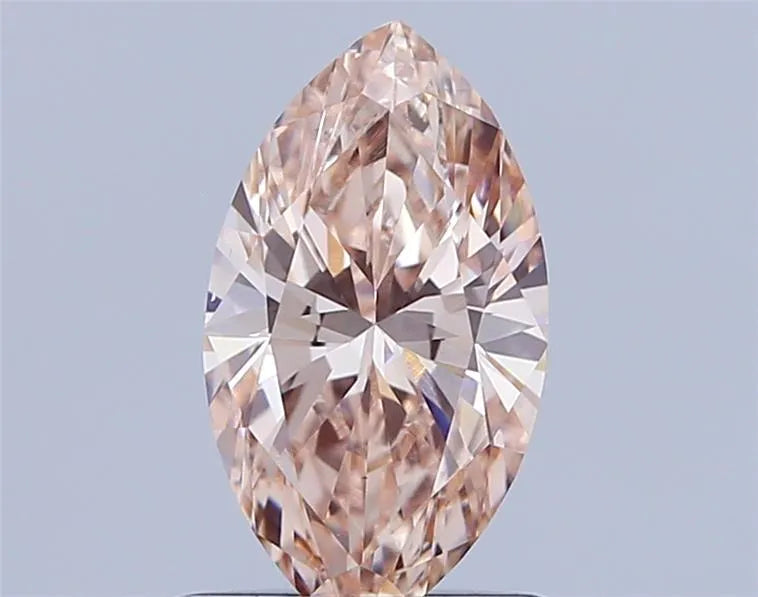 0.84ct Marquise Lab Grown Diamond (Colour Fancy Brownish Pink, Clarity VS1, IGI Certified)