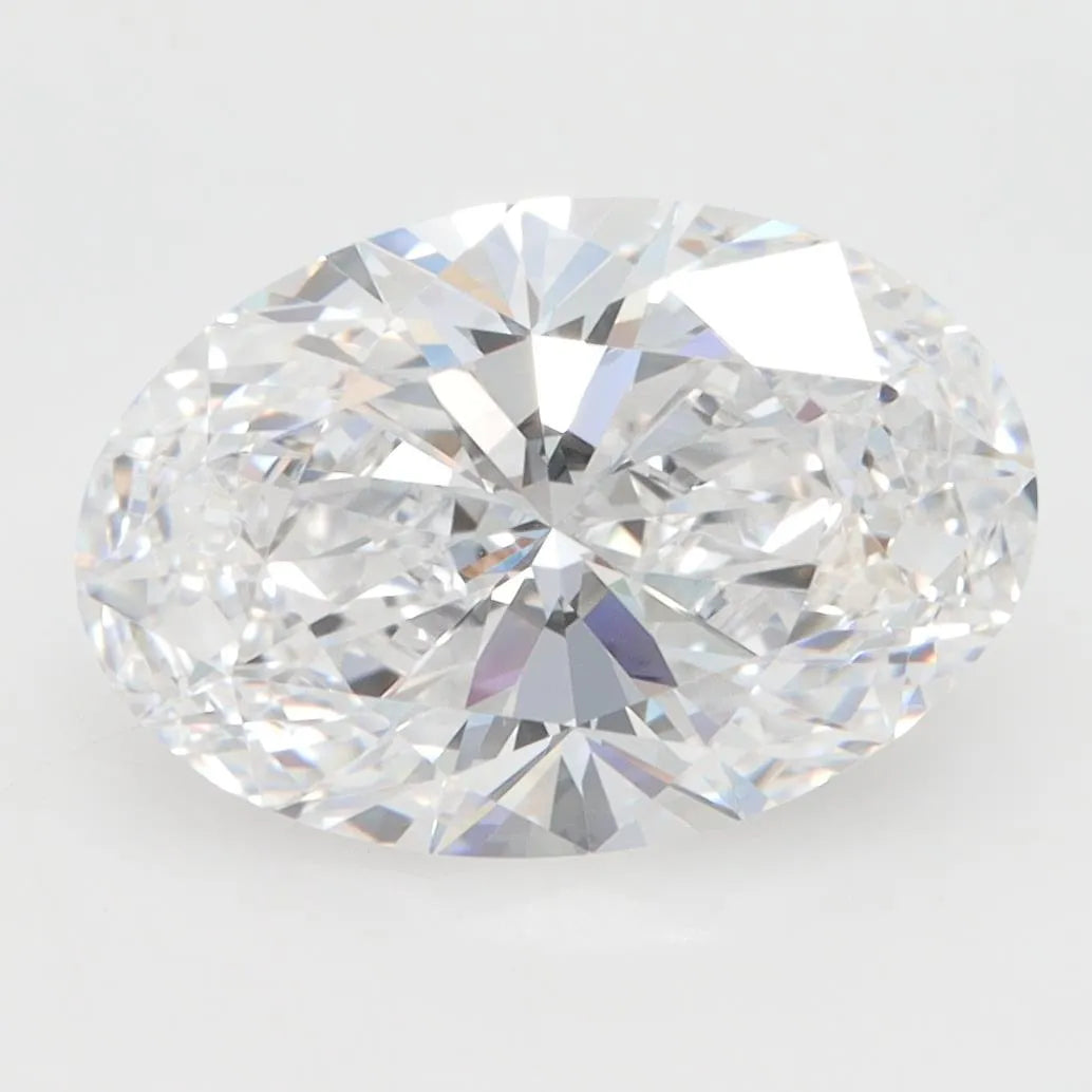 3.42ct Oval Lab Grown Diamond (Colour D, Clarity IF, GIA)