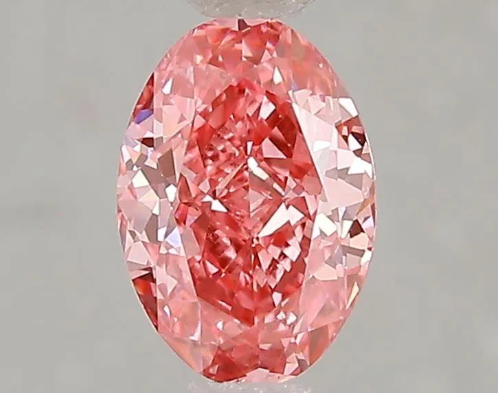 1.00ct Oval Lab Grown Diamond (Colour Fancy Vivid Pink, Clarity VS1, IGI Certified)