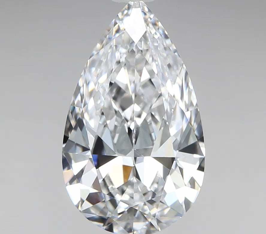 1.00 Carat Pear D, IF (Lab Grown Diamond)